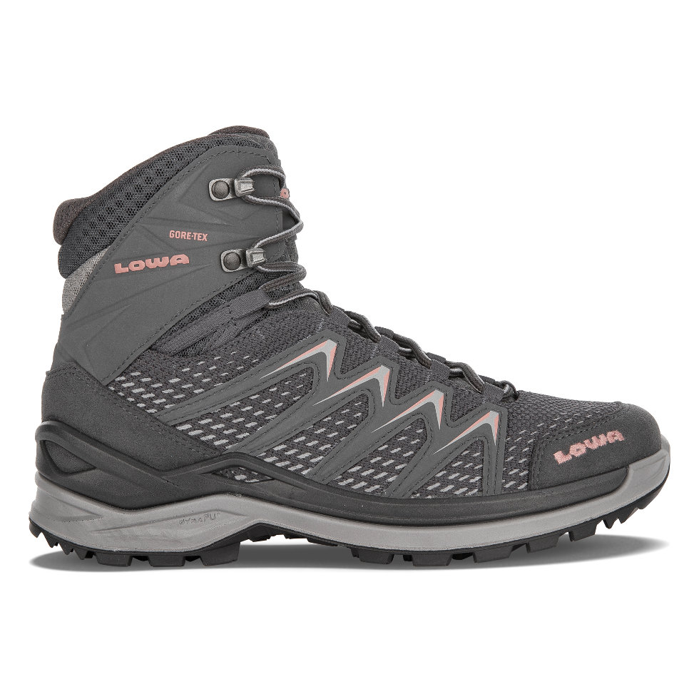 Lowa Innox Pro GTX Mid Turisticke Topanky Damske Tmavo Siva/Ruzove | EQS481063